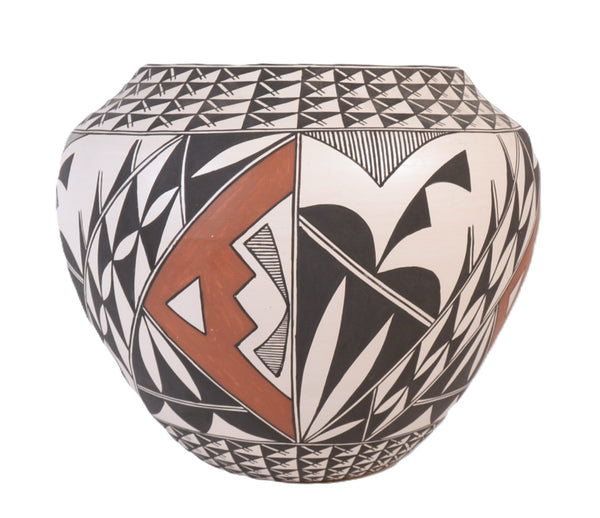 Acoma Pueblo Pottery Jar By Andy Juanico
