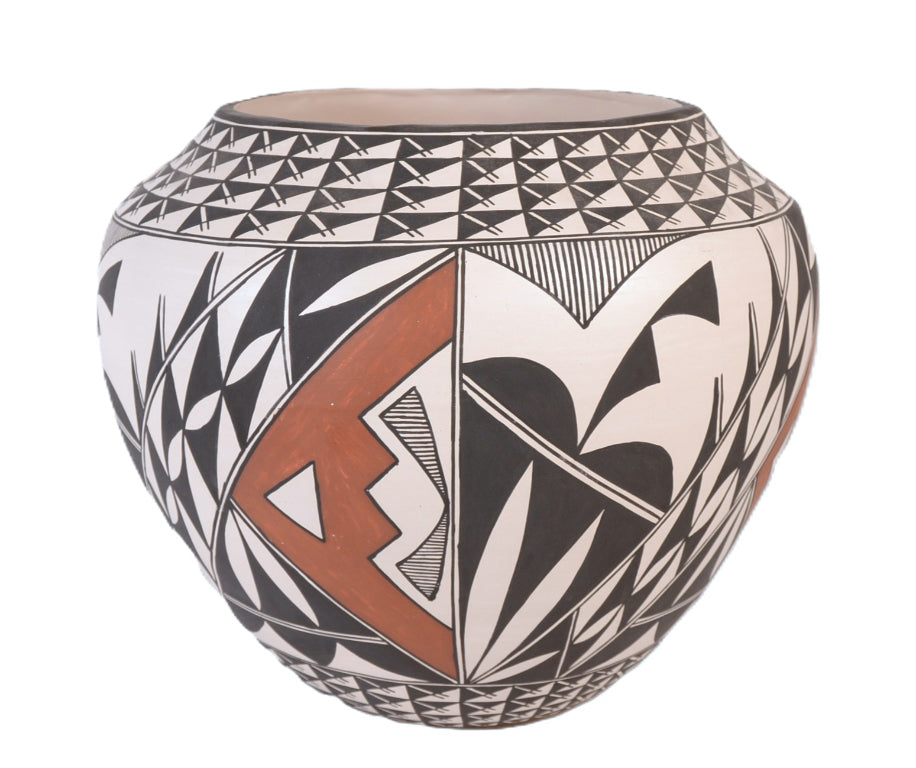 Acoma Pueblo Pottery Jar By Andy Juanico