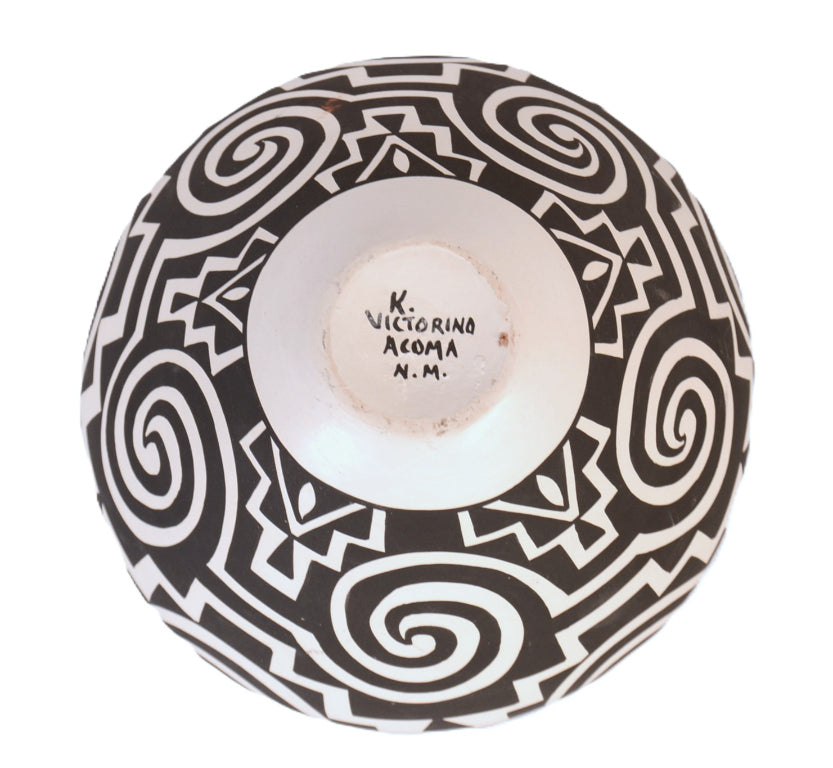 Acoma Pueblo Pottery Jar By Katherine Victorino