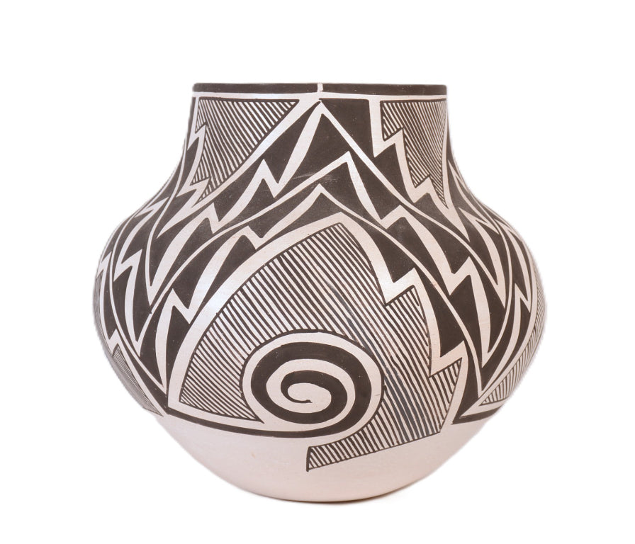 Laguna Pueblo Pottery Jar By Myron Sarrcino