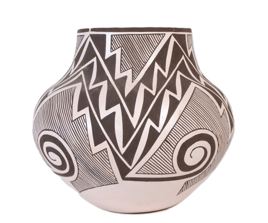 Laguna Pueblo Pottery Jar By Myron Sarrcino