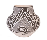 Laguna Pueblo Pottery Jar By Myron Sarrcino