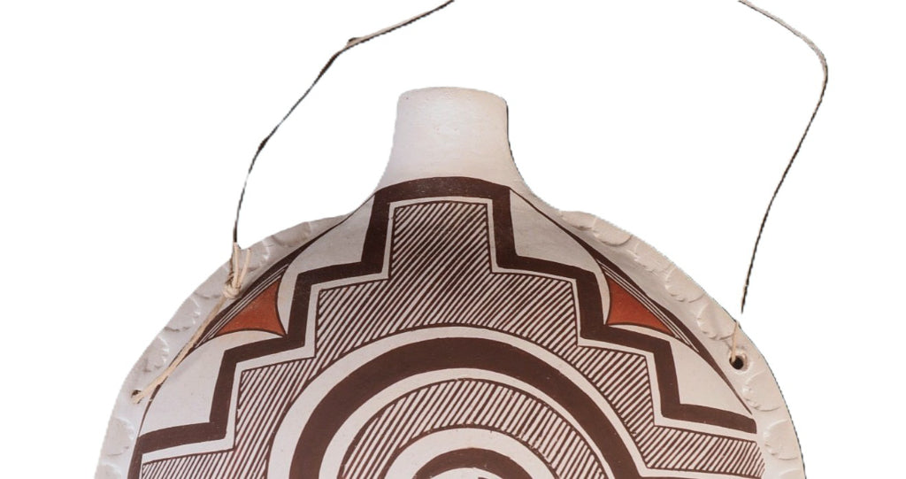 Acoma Pueblo Pottery Canteen By Franklin Peters