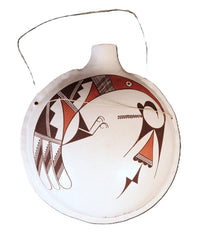 Acoma Pueblo Pottery Canteen By Franklin Peters