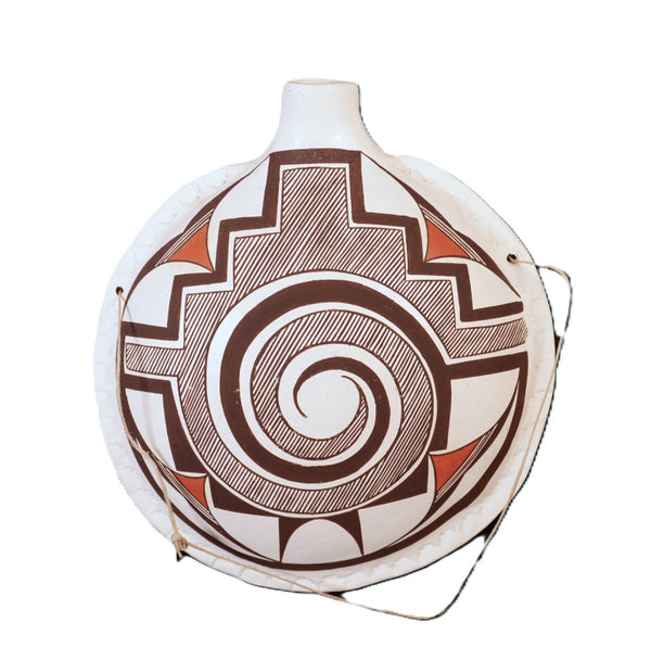 Acoma Pueblo Pottery Canteen By Franklin Peters