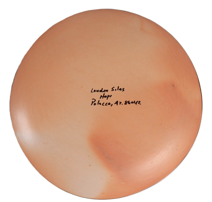 Hopi Pueblo Pottery Plate By Louden Silas