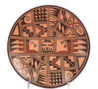 Hopi Pueblo Pottery Plate By Louden Silas
