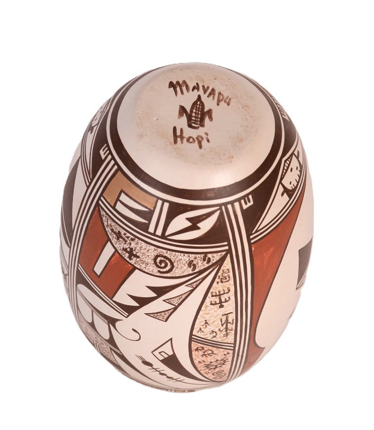 Hopi Pueblo Pottery Jar By Devin Howard Mavapu