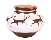 Zuni Pueblo Pottery Deer Jar By Anderson Peynetsa