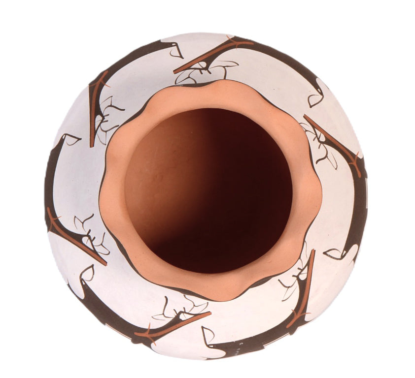 Zuni Pueblo Pottery Deer Jar By Anderson Peynetsa