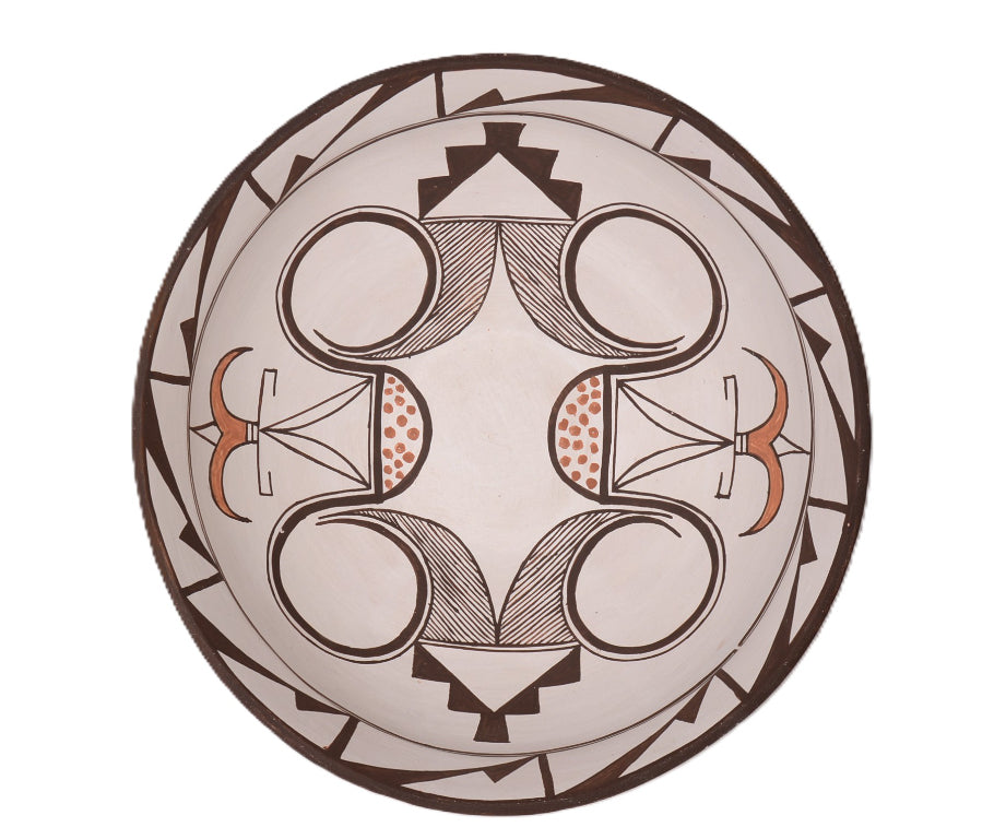 Zuni Pueblo Pottery Dough Bowl By Bobby Silas