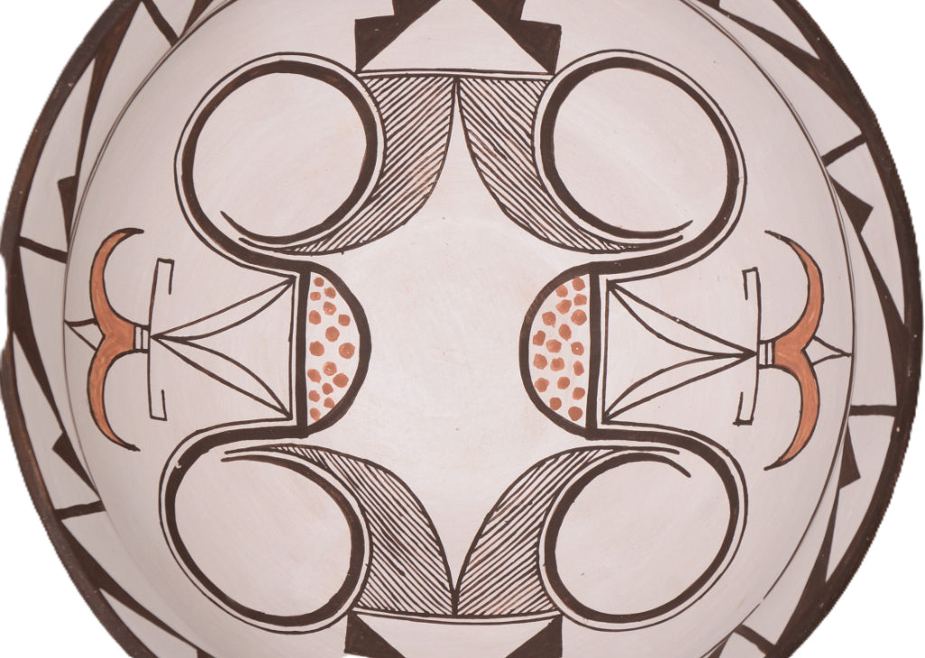 Zuni Pueblo Pottery Dough Bowl By Bobby Silas