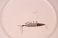 Navajo Pottery Plate By Wesley Begay