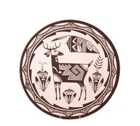 Navajo Pottery Plate By Wesley Begay