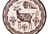Navajo Pottery Plate By Wesley Begay