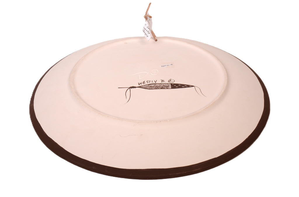 Navajo Pottery Plate By Wesley Begay