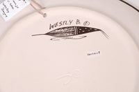 Navajo Polychrome Pottery Plate By Wesley Begay