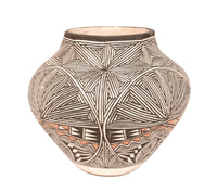 Acoma Pueblo Pottery Jar By Monroe Victorino