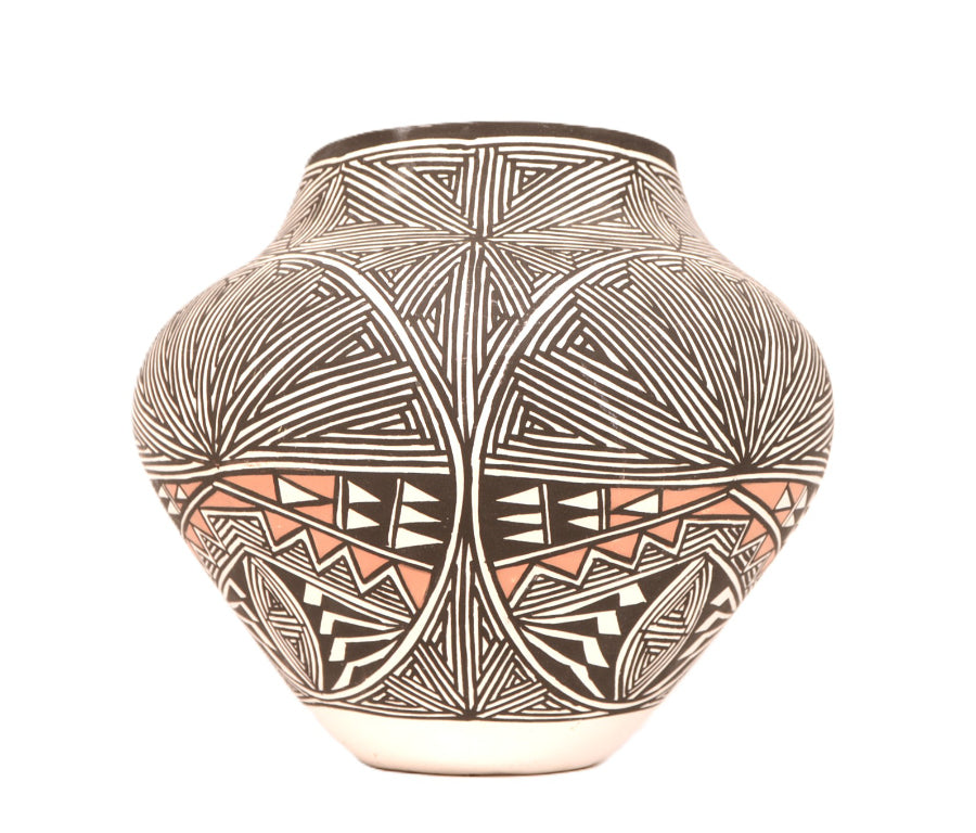 Acoma Pueblo Pottery Jar By Monroe Victorino