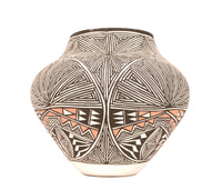Acoma Pueblo Pottery Jar By Monroe Victorino