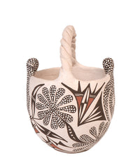 Acoma Pueblo Pottery Bowl Basket By Charlene Estevan