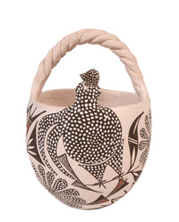 Acoma Pueblo Pottery Bowl Basket By Charlene Estevan