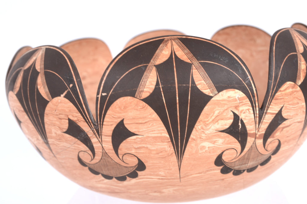 Laguna Pueblo Pottery Bowl By Calvin Analla Jr.