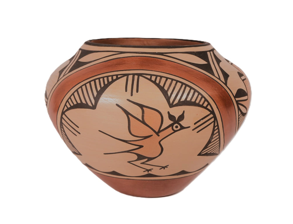 Zia Pueblo Pottery Jar By Ruby Pamana