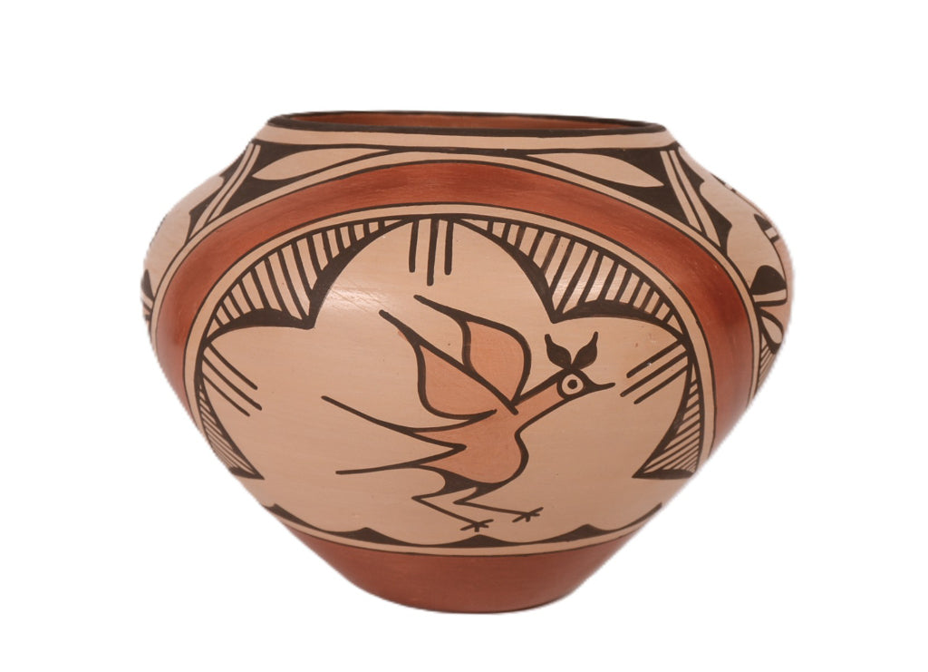 Zia Pueblo Pottery Jar By Ruby Pamana