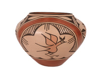 Zia Pueblo Pottery Jar By Ruby Pamana