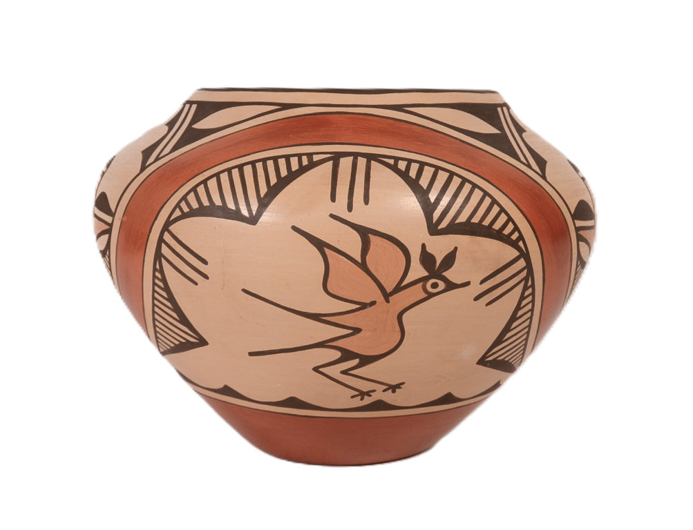 Zia Pueblo Pottery Jar By Ruby Pamana