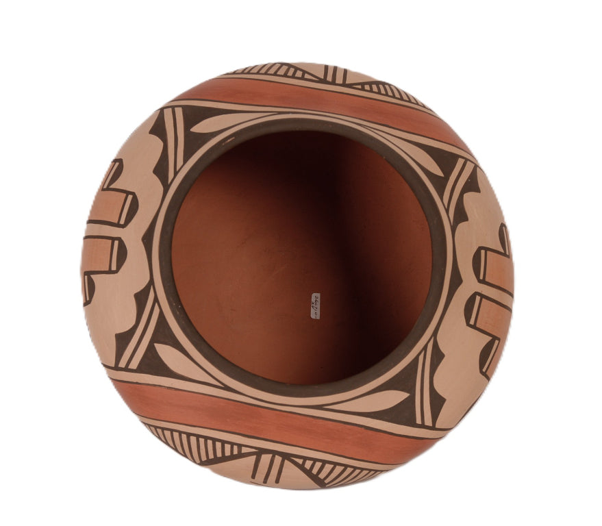 Zia Pueblo Pottery Jar By Ruby Pamana