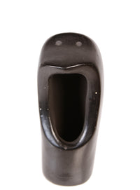 Santa Clara Pueblo Black Frog Pottery By Freddy Brave Eagle Bourdon
