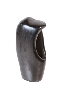 Santa Clara Pueblo Black Frog Pottery By Freddy Brave Eagle Bourdon