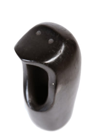 Santa Clara Pueblo Black Frog Pottery By Freddy Brave Eagle Bourdon