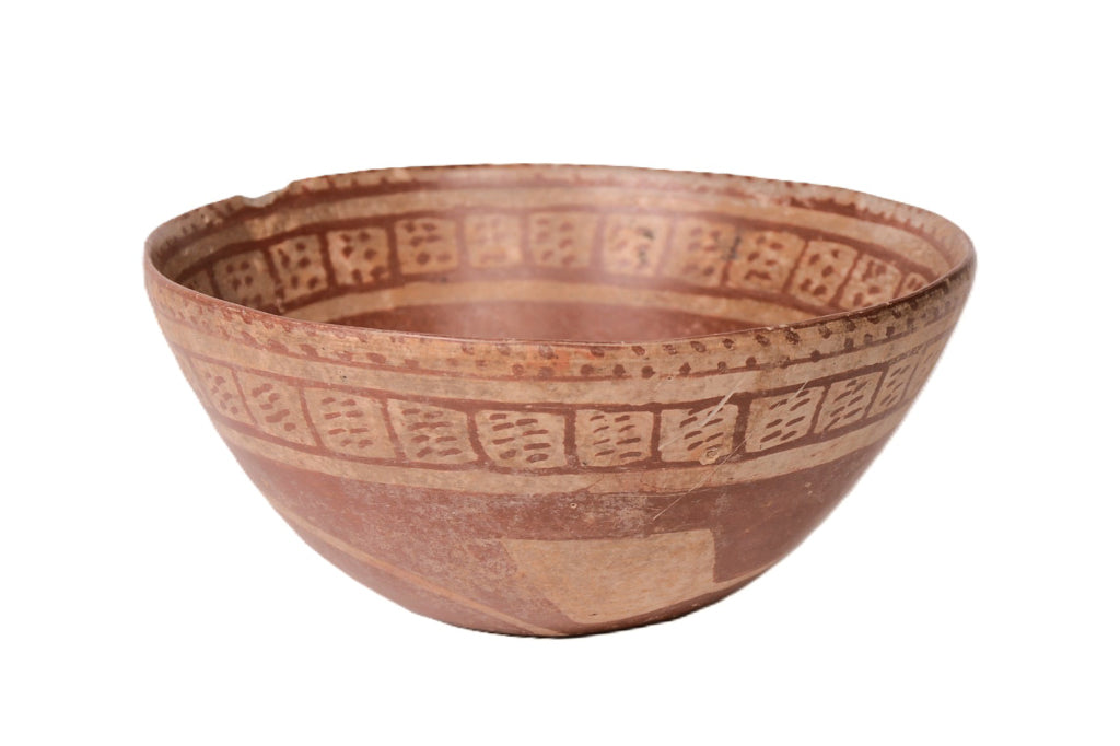 Mayan Red on Buff Pottery