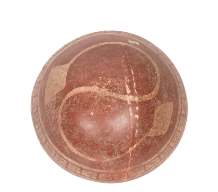 Mayan Red on Buff Pottery