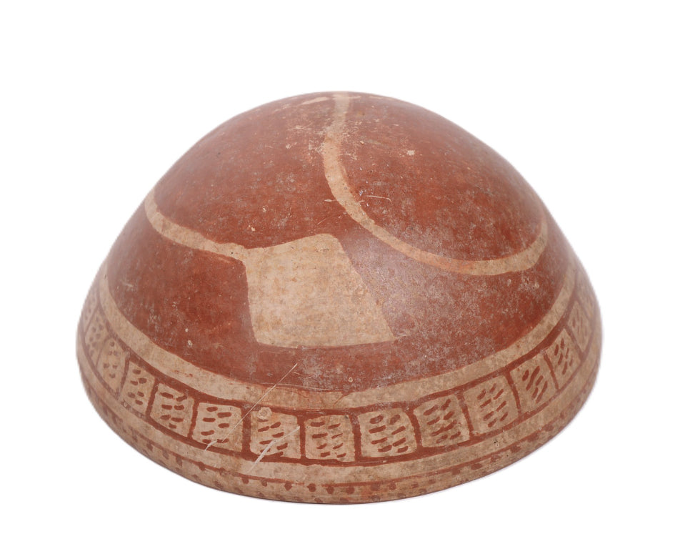 Mayan Red on Buff Pottery