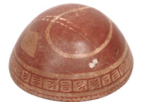 Mayan Red on Buff Pottery
