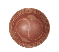 Mayan Red on Buff Pottery