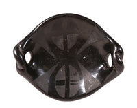 Santa Clara Pueblo Black Dish Pottery with Twisted Handles