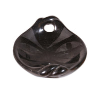 Santa Clara Pueblo Black Dish Pottery with Twisted Handles