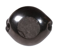 Santa Clara Pueblo Black Dish Pottery with Twisted Handles