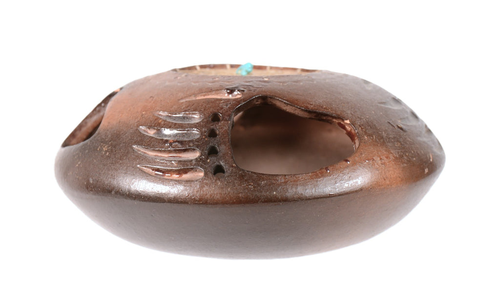 Navajo Pottery with Dream Catcher By Fernandez Benally
