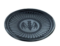 San Illdifonso Pueblo Black Plate Pottery By Maria and Santana