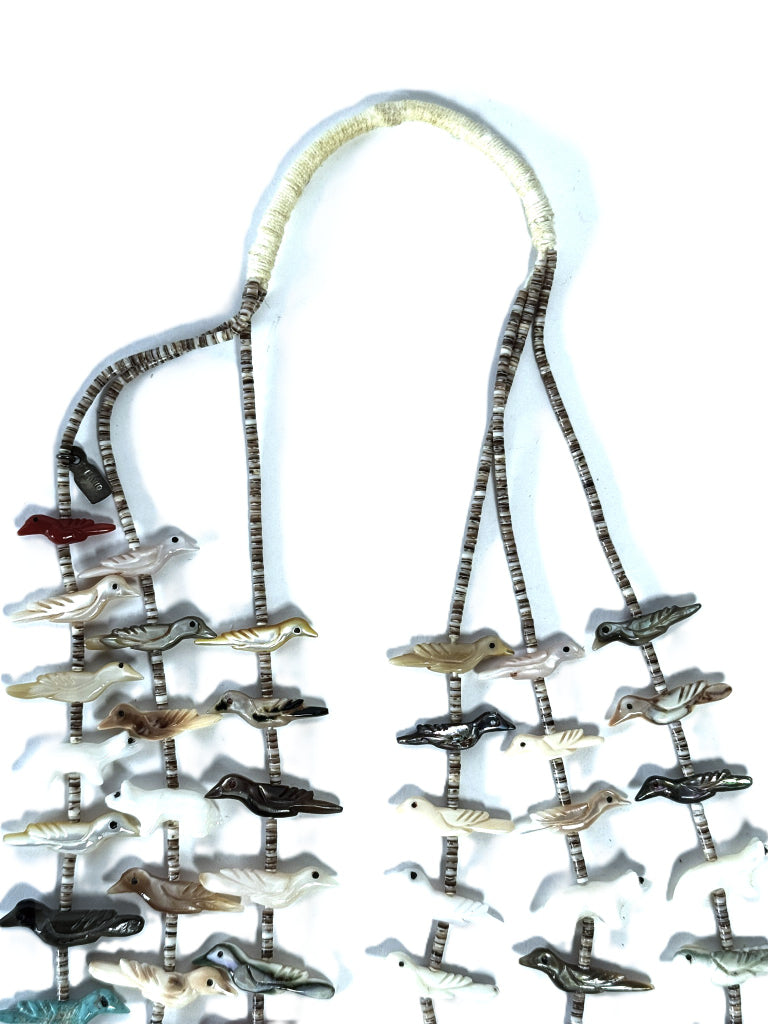 Zuni Pueblo 3-Strand Fetish Necklace By David Tsikewa