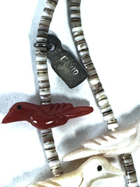 Zuni Pueblo 3-Strand Fetish Necklace By David Tsikewa