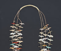 Zuni Pueblo 3-Strand Fetish Necklace By David Tsikewa, with "David" tag