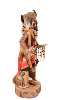 Navajo Buffalo Warrior Kachina Doll By Sammie Walker