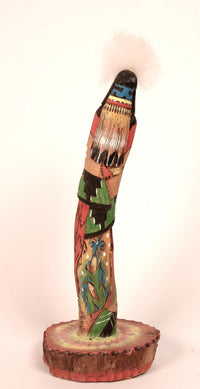 Navajo Long Hair Kachina Doll By Leroy Valentine
